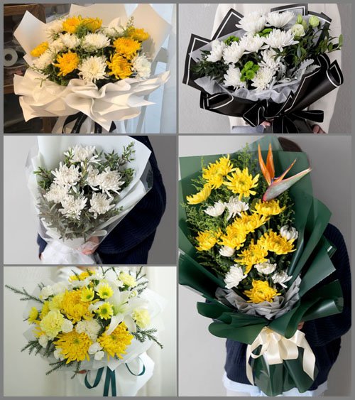 湖北黄冈市黄梅县停前镇金寨村白事花束代送